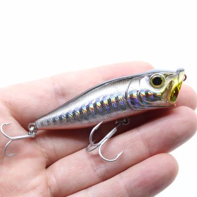 China ABS AOCLU Customized Snap 60mm 7.3g Topwater Walk Dog Bait Minnow Crank Wobbler Hard Fishing Tackle With VMC Moving Hook And Balls for sale