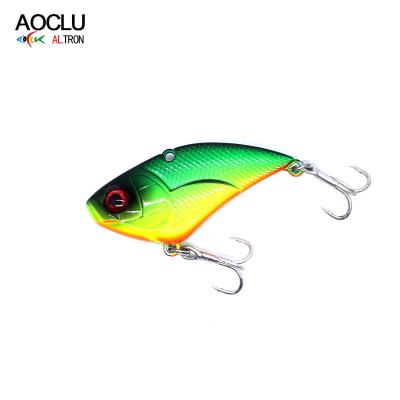 China ABS AOCLU Sinking VIB 5cm Primer 15g Minnow Crank Hard Snap Fishing Lures with Stainless Rattle Balls and VMC Hooks for Bass Fishing for sale