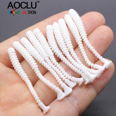 China AOCLU Mini Fishing Worm 5cm Artificial Soft Bait 0.32g Swimbait Lure T Paddle Tail Worm XT001 for sale