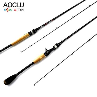 China AOCLU Carbon Qualified Carbon 24T Fishing Rod IM6 100% Spinning 3PC and 7' Lightweight Baitcasting Style for Saltwater/Freshwater Fishing for sale