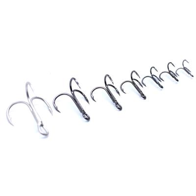 China Bulk Wholesale High Carbon Treble Hooks High Carbon Steel Strong Wire for Hard Fishing Lures and Metal Jigs for sale