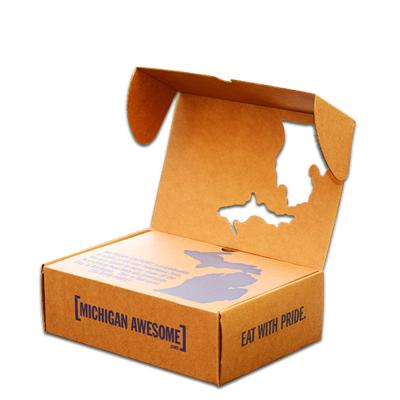 China Disposable Recycle Kraft Paper Cardboard Box Packaging Box Corrugated Shipping Carton Wholesale for sale