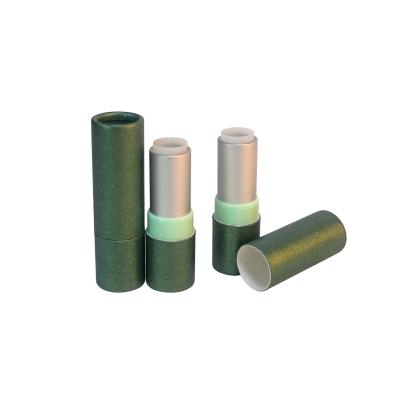 China Handmade Biodegradable Lip Balm / Lip Gloss Lift Up Paper Tube for sale