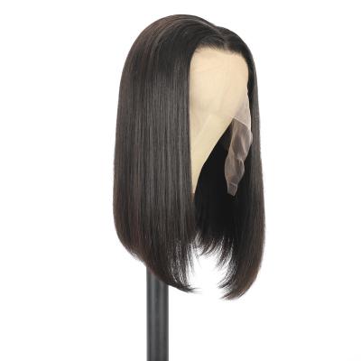 China Short Straight Frontal Bob Wig Bob Swiss Hd Body Wave Hair Lace Front Human Hair Wig Brazilian Lace Front Wig For Black Women for sale