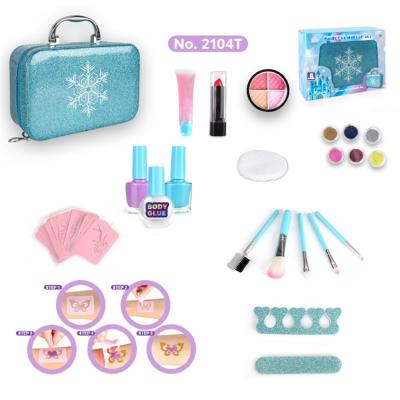 China Glass Bottle Promotion Price Cosmetics Girls Nail Polish Makeup Bag For Kids for sale