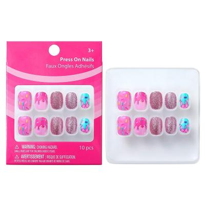 China Artificial design nail press and paste china short nails designed nail costumes for kids for sale