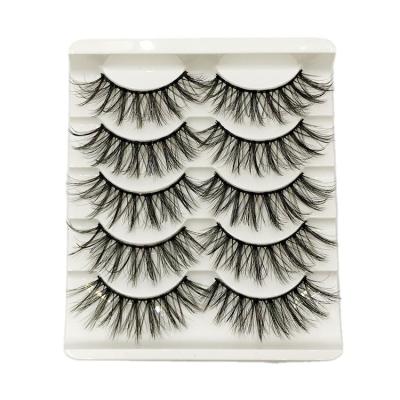 China Delicate Best Selling 5 Pairs False Mink Eyelashes 5d False Mink Eyelashes 6d False Mink Eyelashes for sale