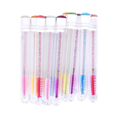 China Coloful Lash Brush Diamond Mascara Wand Eyelash Extension Mascara Brushes for sale