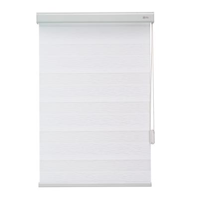 China Soft Embroidered Zebra Blinds White Curtains , Fashionable Roller Zebra Blinds for sale