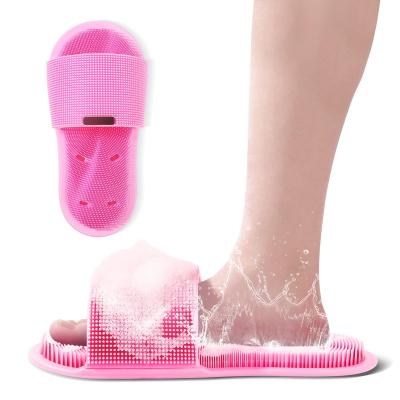 China EXFOLIATING Shower Foot Scrubber Feet Cleaner Seal Non-Slip Silicone Bath Foot Scrubber for Shower Floor Massage Exfoliating Cleaning for sale