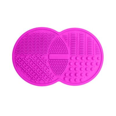 China Hot Sale Cosmetic Mat Portable Washing Tool Scruber Brush Cleaner Home Use Protection Mat Silicon Makeup Brush Cleaner Home Use for sale