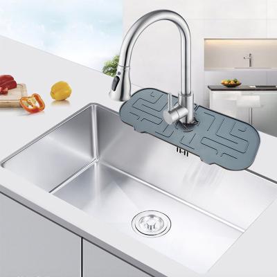 China Sustainable Silicone Water-tap Waterproof Mat Faucet Waterproof Mat Factory Wholesale for sale