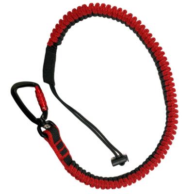 China Tools Safety C-PIN Carabiner Tool Lanyard Heavy Duty Aluminum Locking Retractable Lanyard for sale