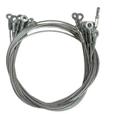 China Construction C-PIN Aircraft Cable Steel Wire Rope Terminal Loops Cable Carbon Lifting Sling Stainless Steel Wire Rope for sale