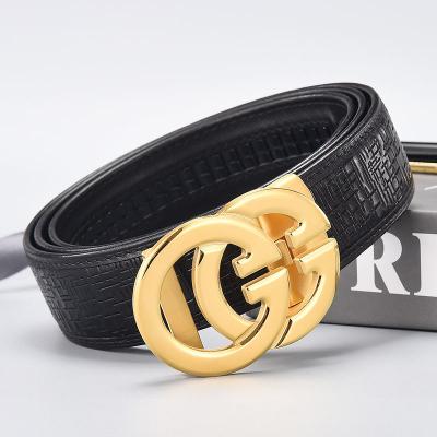 China Men's Buckle Cowhide Belt Men's Cowhide Belt Men's Automatic Leather Belt Men's Pure Genuine Leather Youth Leather Belt Breeches for sale