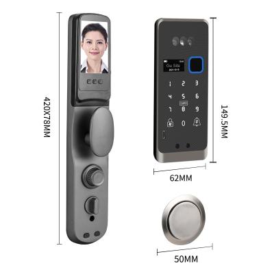 China Youzhiyunjia FX01  Full Automatic Smart Lock WiFi Wireless Fingerprint Password RFID Card App Digital Door Lock With Camera for sale