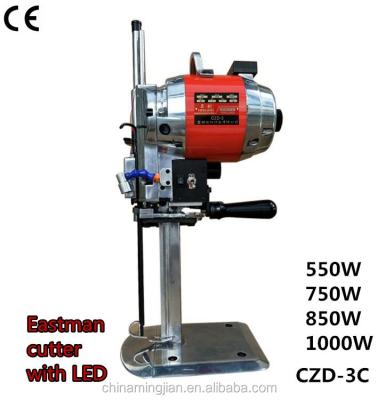 China Eastman nylon type straight knife fabric /fabric/ textile garment cutting machine with LED CZD-3C/electric fabric cutter for sale