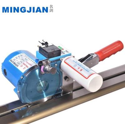 China Garment shops manual style fabric end rail cutter (1.6-4.2meters), electric round knife scissors, roller blind cutting machine for sale