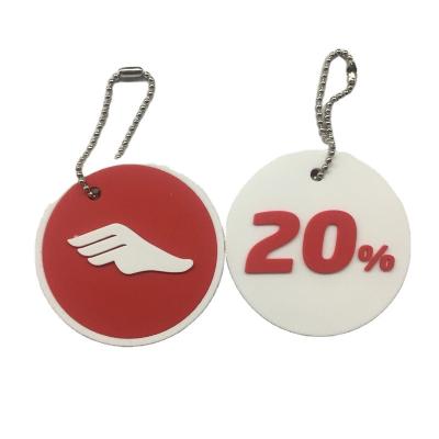 China Casual Factory Price Customized PVC Single Sided Cute PVC Keychains Rubber Keychains for sale