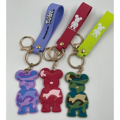 China Cheap Customized 2D/3D PVC Promotional Souvenir Rubberized Key Chains Eco-friendly Material Factory for sale