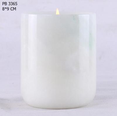 China art & Wholesale Collectible Marble Pink Onyx Candle Holder Candle Jar With Lid for sale