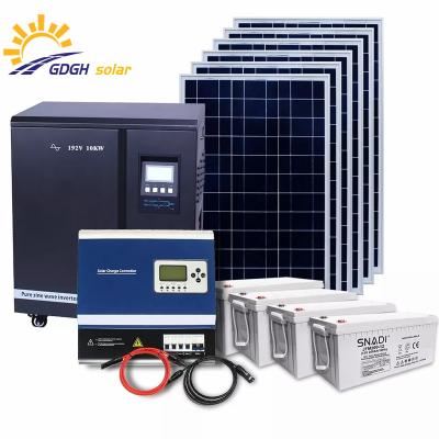 China Home Energy System 5kw 10000w Solar Panel Off Grid Solar Power Kit Complete Home System for sale