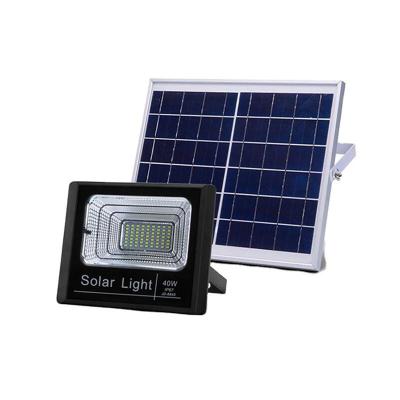 China Motion Sensor Solar Led Security Light Waterproof Work With PIR Remote Outdoor Solar Rechargeable Stadium IP67 25W LED Flood Light for sale