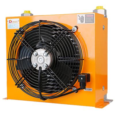 China Quick cool 100L/min 5.6KW Aluminium alloy cross flow ac heat exchanger with fan for sale