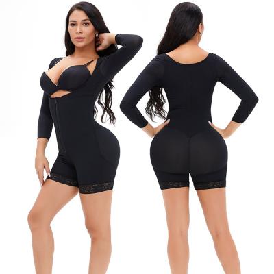 China Antibacterial Trainer Women Shapewear Plus Size Size High Compress Full Body Sheaths Zipper Button Shapewear Bodyshapers For Women Shapewear for sale