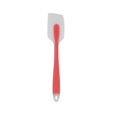 China Viable High Quality Translucent Kitchen Utensils Head Tools Silicone Butter Heat Resistant Spatula for sale