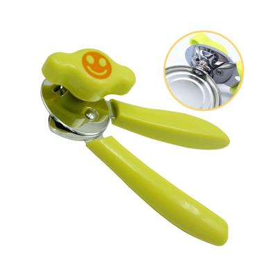 China Sustainable Stainless Steel Manual Can Opener 4 Multifunction Handheld In 1 Box Tin Opener With Plastic Handle for sale