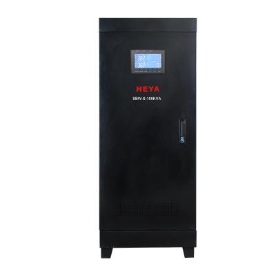 China Dbw SBW SBW-S 30KVA~200KVA Three Phase LCD Display AC Compensated Automatic Voltage Regulator Stabilizers Price for sale