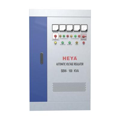 China SBW DBW SBW-100KVA 120KVA 3 phase imported pure copper column automatic carbon brush voltage stabilizer for sale