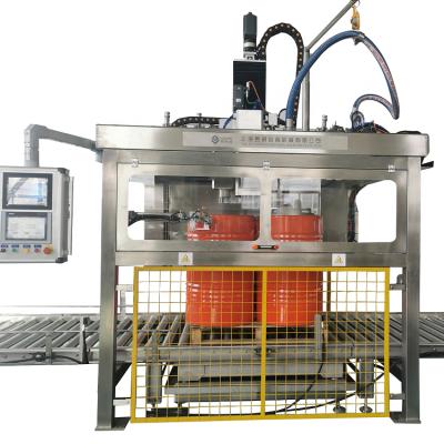 China Semi Automatic Beverage Drum IBC BIB Detergent Juice Syrup Oil Filling Machine for sale