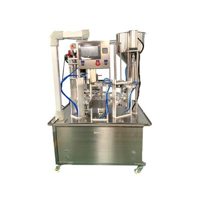 China Automatic Rotary Yogurt Frozen Yogurt Cup Filling And Sealing Packaging Machine for sale