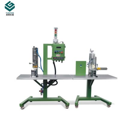 China Semi Automatic Beverage Super Glue 3-10L Weighing Filling Machine for sale