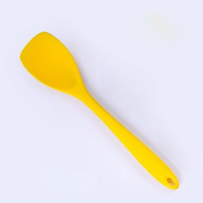 China Durable Rubber Cookware Silicone Spoon Spatula For Salad Cooking And Baking Serving for sale