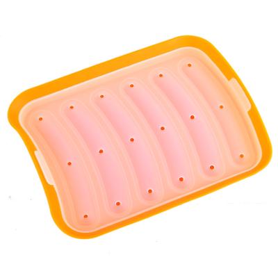 China Sustainable High Quality Sausage Making Mold Silicone Hamburger Hot Dog Making Mold for sale