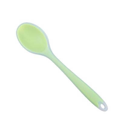 China Children's Creative Silicone Mini Spoon High Temperature Resistant Silicone Spoon for sale