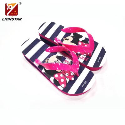 China Flip Flops Kid Lady Cartoon Wedge Green High Ease Slipper for sale