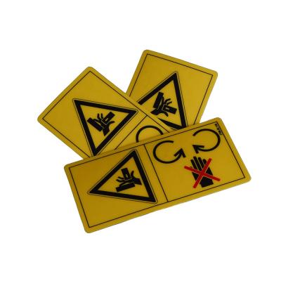 China Scratch-On Customized Fade Resistant Hazard Warning Label Sticker Printing Custom Sticker Adhesive Sticker Vinyl Accept Scratch-off for sale