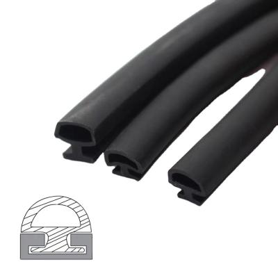 China Foam Insert Waterproof D Shaped Molding Edge Profile for and Chemical Resistance Excellent for sale