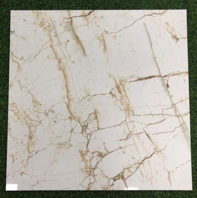 China Ect marble porcelain tile villa piso look glazed ceramic porcelanato polished floor tile for sale