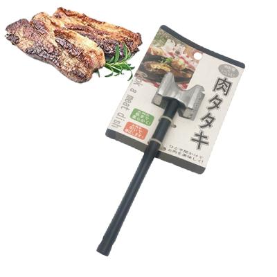 China Mallet Tool Used For Steak Manual Chicken Fish Meat Hammer Viable Meat Smasher Tenderizer Pounder With Grip Handle for sale