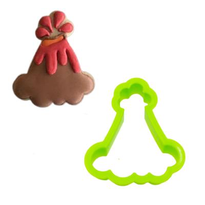 China 8 PCS Sustainable Plastic Happy Birthday Hat Shaped Cake Biscuit Chocolate Sandwich Cookie Cutter Molds Tools for Baking Royal Icing for sale