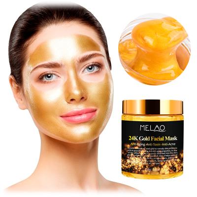 China Moisturizer 24K Gold Facial Mask Gold Peel Off Mask Rejuvenating Anti Aging Face Mask For Flawless Skin Acne Minimizes Pores for sale