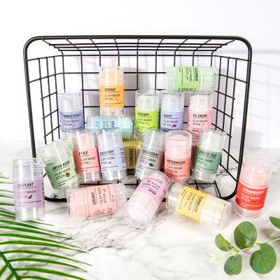 China Private Label Clay Mask Moisturizer Face Mask Facial Clean Deep Clean Natural Clay Stick Facial Skin Care Set for sale