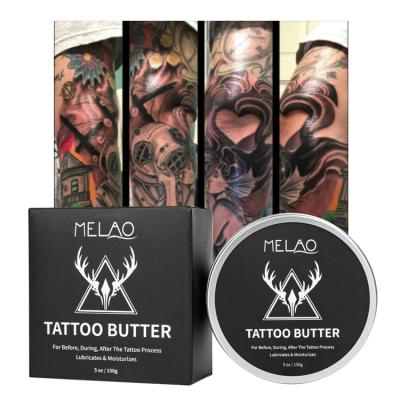 China Safe Private Label Tattoo Aftercare Balm Color Enhancement Lotion Brightener Moisturizing Natural Organic Butter Tattoo Cream for sale