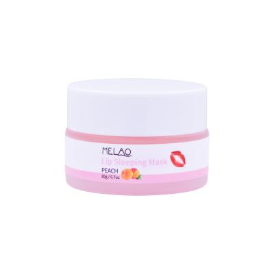 China Hot Selling Hydrating Moisturizer Natural Collagen Lip Sleep Mask Rose Pulmp Peach Fruit Illuminating Hydrating Flavor for sale