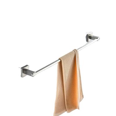 China Rustproof 304 Stainless Steel Bathroom Accessories Wall Mounted Square Towel Bar Holder Set Black for sale